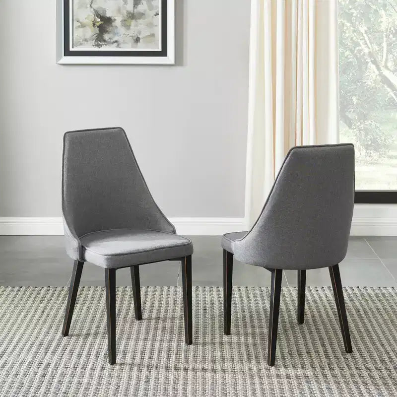 Chaises de salle à manger modernes rembourrées Probe Hues, chaise sans accoudoirs en métal pour cuisine et salle à manger