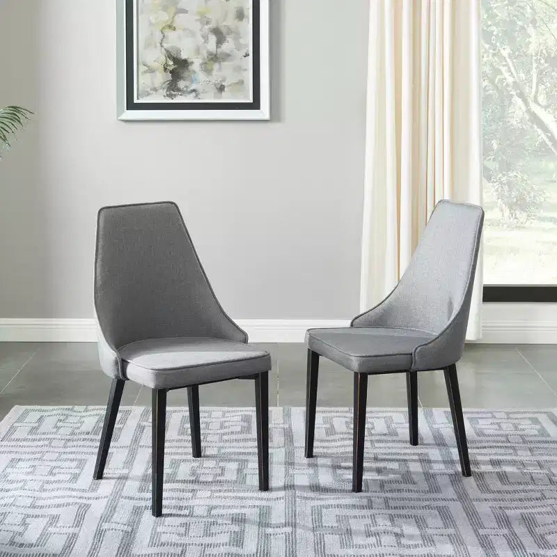 Chaises de salle à manger modernes rembourrées Probe Hues, chaise sans accoudoirs en métal pour cuisine et salle à manger