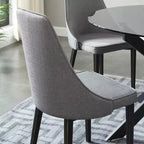 Chaises de salle à manger modernes rembourrées Probe Hues, chaise sans accoudoirs en métal pour cuisine et salle à manger