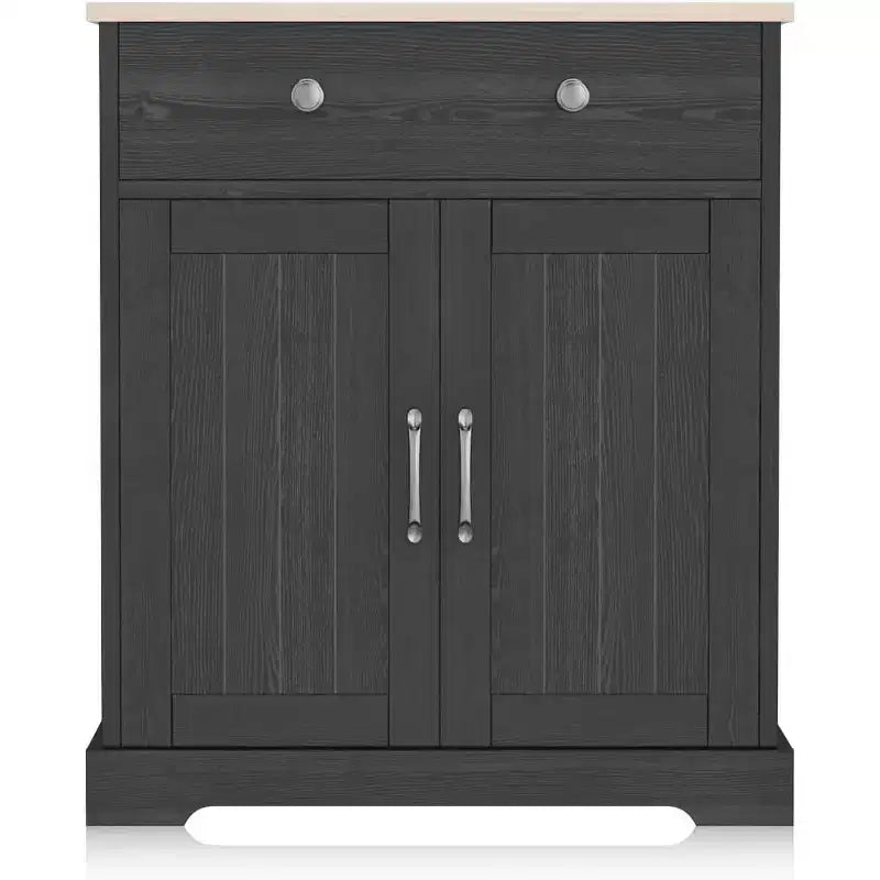 Sideboard Buffet Cabinet with Storage, Storage Cabinet with Door & Adjustable Shelf, Modern Accent Coffee Bar Console Table