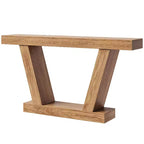 Table console, table étroite de style rustique à 2 niveaux derrière le canapé, extra-longue, table d'appoint pour couloir, entrée, salon
