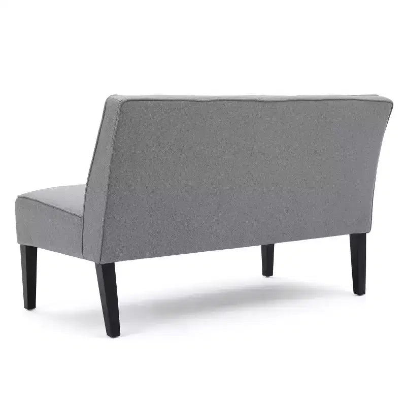 GDFStudio Gravina Causeuse contemporaine sans accoudoirs rembourrée avec pieds en bois de bouleau