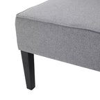 GDFStudio Gravina Causeuse contemporaine sans accoudoirs rembourrée avec pieds en bois de bouleau