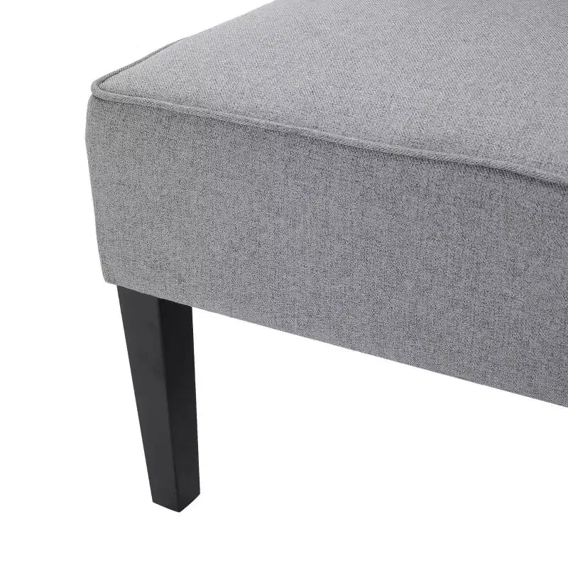GDFStudio Gravina Causeuse contemporaine sans accoudoirs rembourrée avec pieds en bois de bouleau