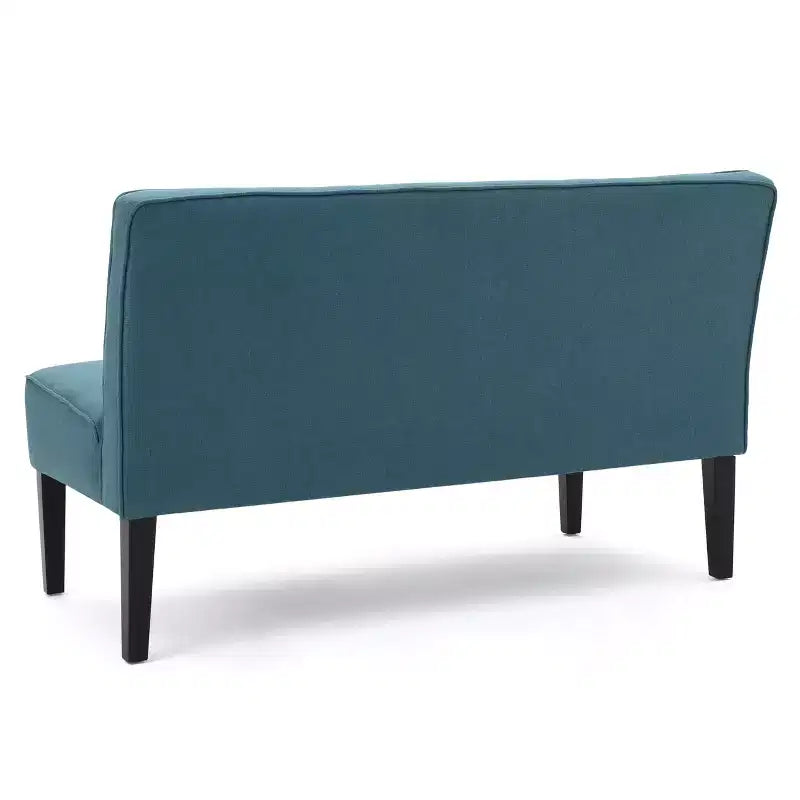 GDFStudio Gravina Causeuse contemporaine sans accoudoirs rembourrée avec pieds en bois de bouleau