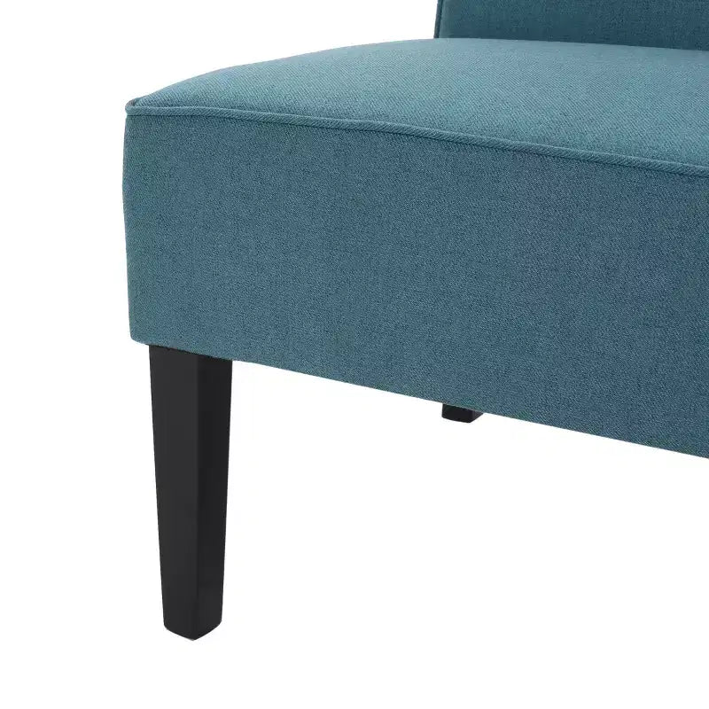 GDFStudio Gravina Causeuse contemporaine sans accoudoirs rembourrée avec pieds en bois de bouleau