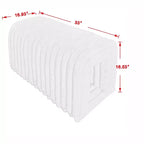 TUYOHW Banc de rangement ottoman, fournitures pour animaux, banc en velours côtelé, nid de chat à cacher pour le salon, l'entrée et la chambre à coucher, marron