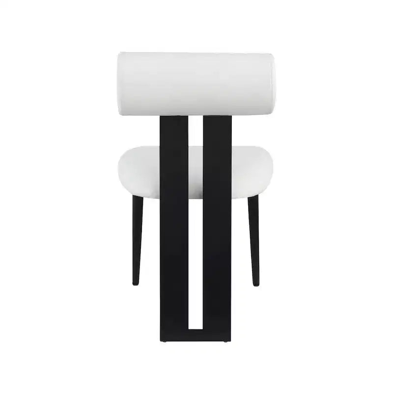 Meridian Furniture, Chaises de salle à manger Dario en cuir vegan, lot de 2