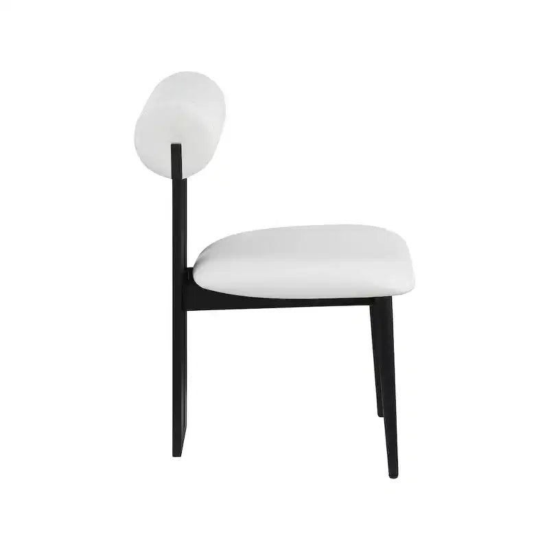 Meridian Furniture, Chaises de salle à manger Dario en cuir vegan, lot de 2