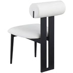 Meridian Furniture, Chaises de salle à manger Dario en cuir vegan, lot de 2