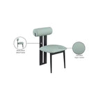 Meridian Furniture, Chaises de salle à manger Dario en cuir vegan, lot de 2