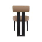 Meridian Furniture, Chaises de salle à manger Dario en cuir vegan, lot de 2
