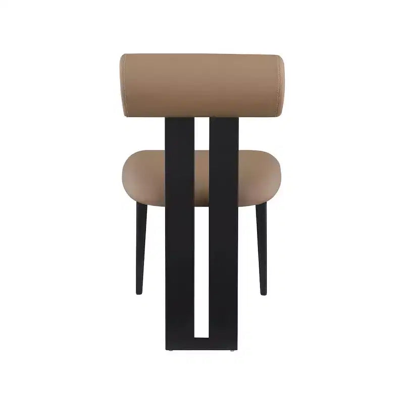 Meridian Furniture, Chaises de salle à manger Dario en cuir vegan, lot de 2