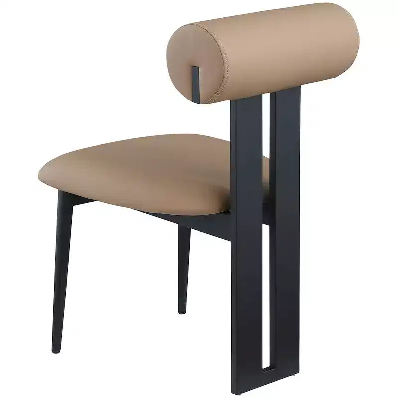 Meridian Furniture, Chaises de salle à manger Dario en cuir vegan, lot de 2