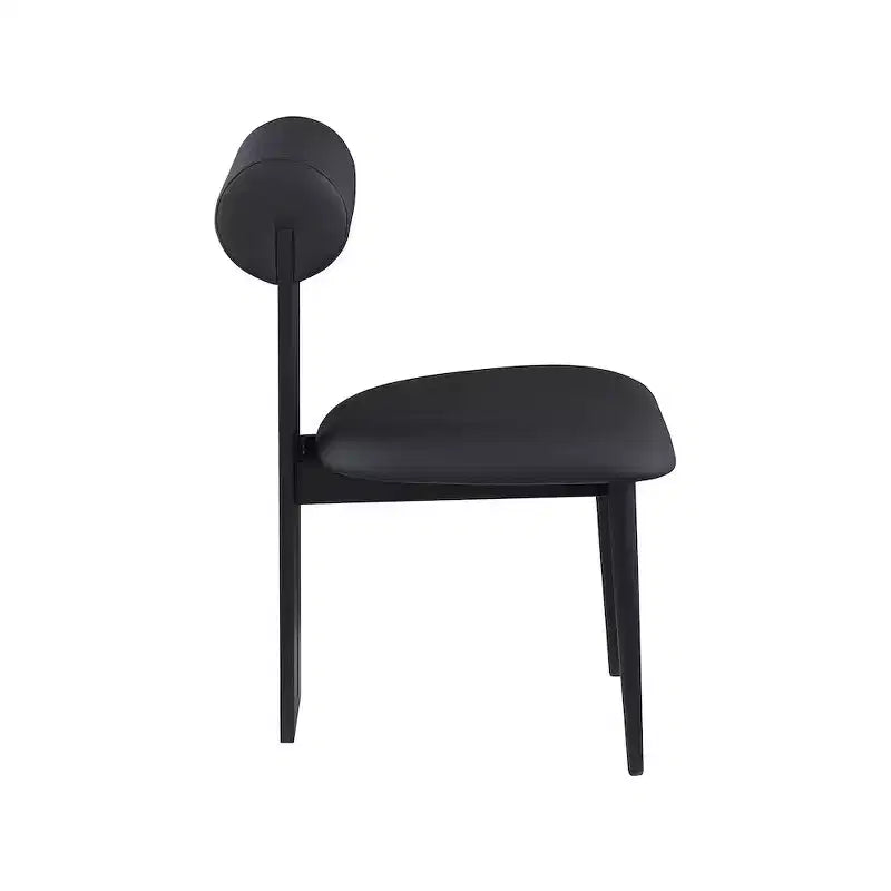 Meridian Furniture, Chaises de salle à manger Dario en cuir vegan, lot de 2