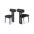 Meridian Furniture,Dario Vegan Leather Dining Chair, Set of 2