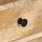 vidaXL Meuble TV en bois de manguier massif - Meuble TV de style rustique/ferme avec tiroirs et compartiments - Meuble TV marron 140x30x50 cm