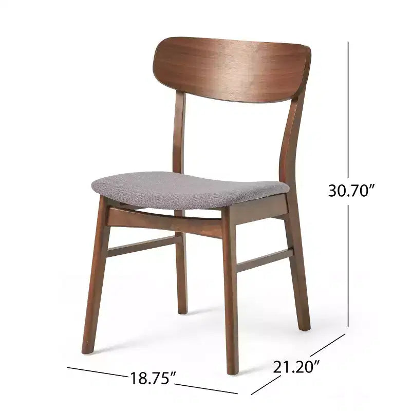 Chaises de salle à manger modernes rembourrées en tissu Alexis de GDFStudio (lot de 2)