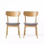 Chaises de salle à manger modernes rembourrées en tissu Alexis de GDFStudio (lot de 2)