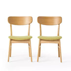 Chaises de salle à manger modernes rembourrées en tissu Alexis de GDFStudio (lot de 2)