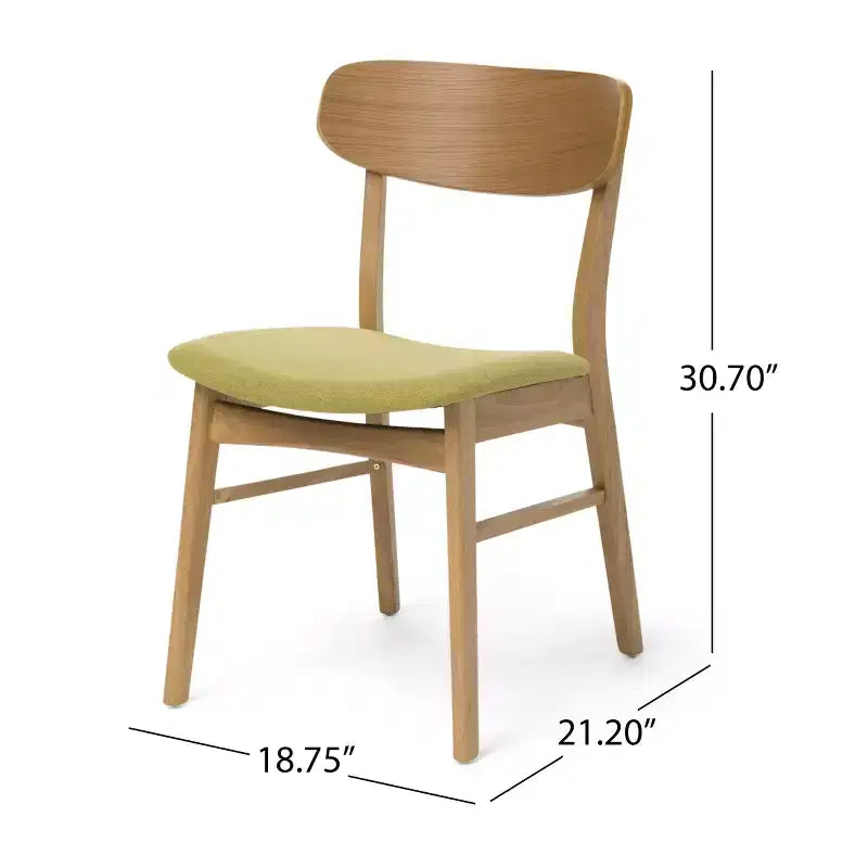 Chaises de salle à manger modernes rembourrées en tissu Alexis de GDFStudio (lot de 2)