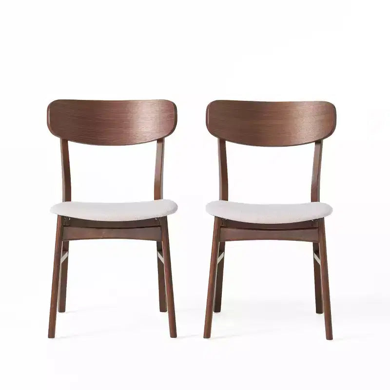 Chaises de salle à manger modernes rembourrées en tissu Alexis de GDFStudio (lot de 2)
