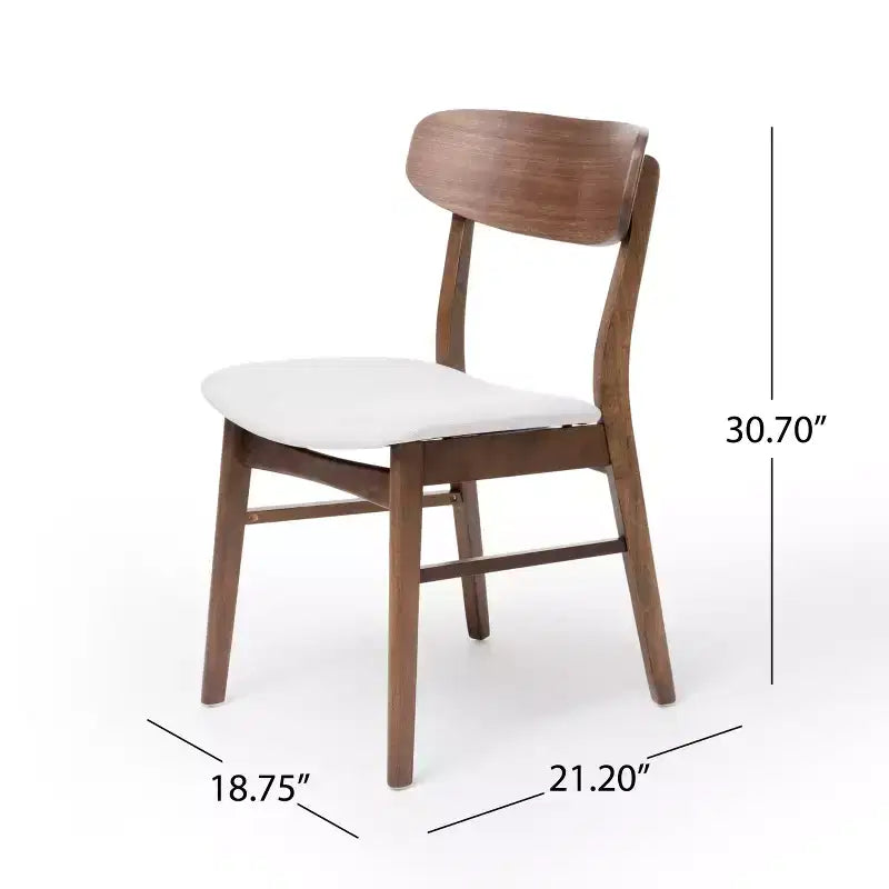 Chaises de salle à manger modernes rembourrées en tissu Alexis de GDFStudio (lot de 2)