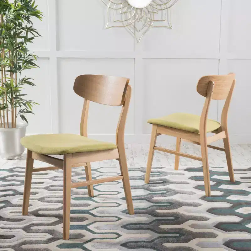 Chaises de salle à manger modernes rembourrées en tissu Alexis de GDFStudio (lot de 2)