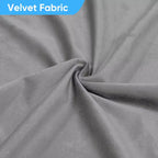 Mjkone Canapé d'angle en velours, canapé modulaire 4 places avec pouf, canapé convertible avec bordure cloutée