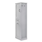 Armoire haute Whisen avec compartiment basculant et étagères réglables
