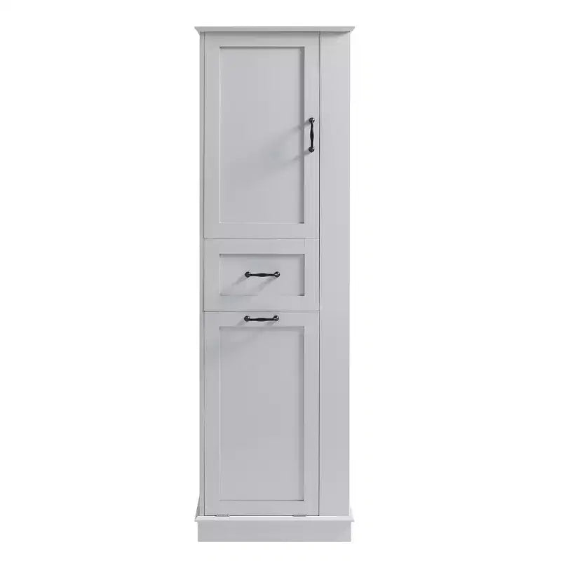 Armoire haute Whisen avec compartiment basculant et étagères réglables