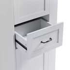 Armoire haute Whisen avec compartiment basculant et étagères réglables