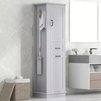 Armoire haute Whisen avec compartiment basculant et étagères réglables