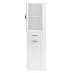 Armoire haute Whisen avec compartiment basculant et étagères réglables