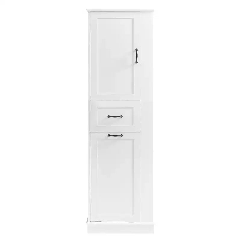 Armoire haute Whisen avec compartiment basculant et étagères réglables