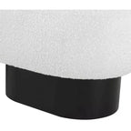 Meridian Furniture, Banc en tissu bouclé Robertson