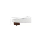 Meridian Furniture,Banc en tissu Alora