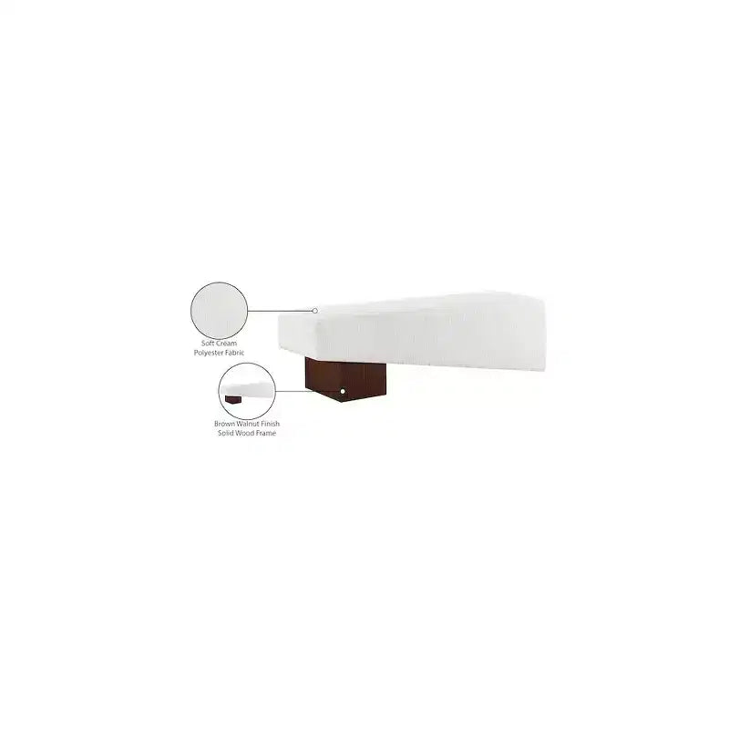Meridian Furniture,Banc en tissu Alora