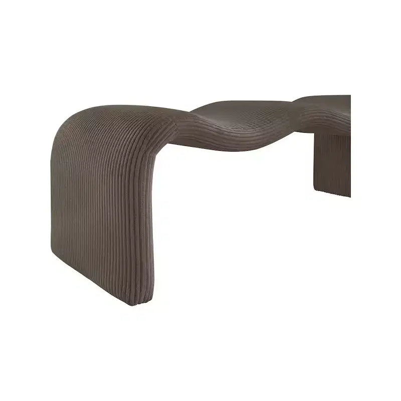 Meridian Furniture, Banc en velours côtelé Willow