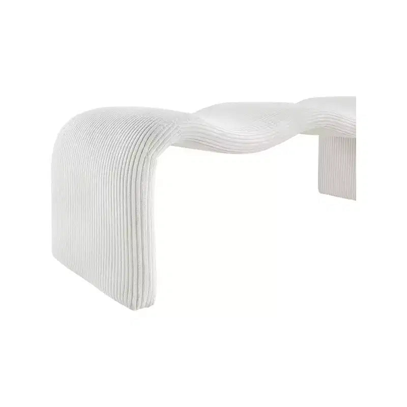 Meridian Furniture, Banc en velours côtelé Willow