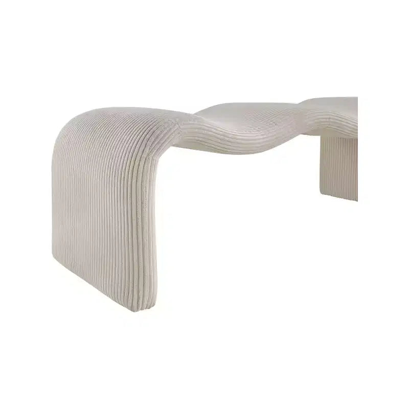 Meridian Furniture, Banc en velours côtelé Willow