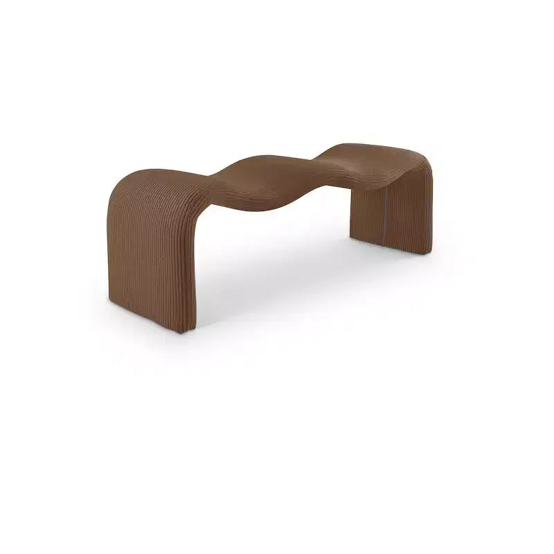 Meridian Furniture, Banc en velours côtelé Willow