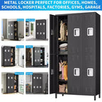 Casier de rangement pour employés à 6 portes, casier de rangement en métal à combinaison, armoire à outils en acier verrouillable avec aérations pour salle de sport, maison, bureau, école, garage