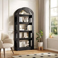 Étagère Lantine 5 niveaux en forme d'arche, bibliothèque haute en bois au design moderne pour bureau, salon
