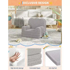 Canapé-lit pliable 2 en 1 confortable pour tout-petits, fauteuil convertible en mousse, cadeau pour filles et garçons