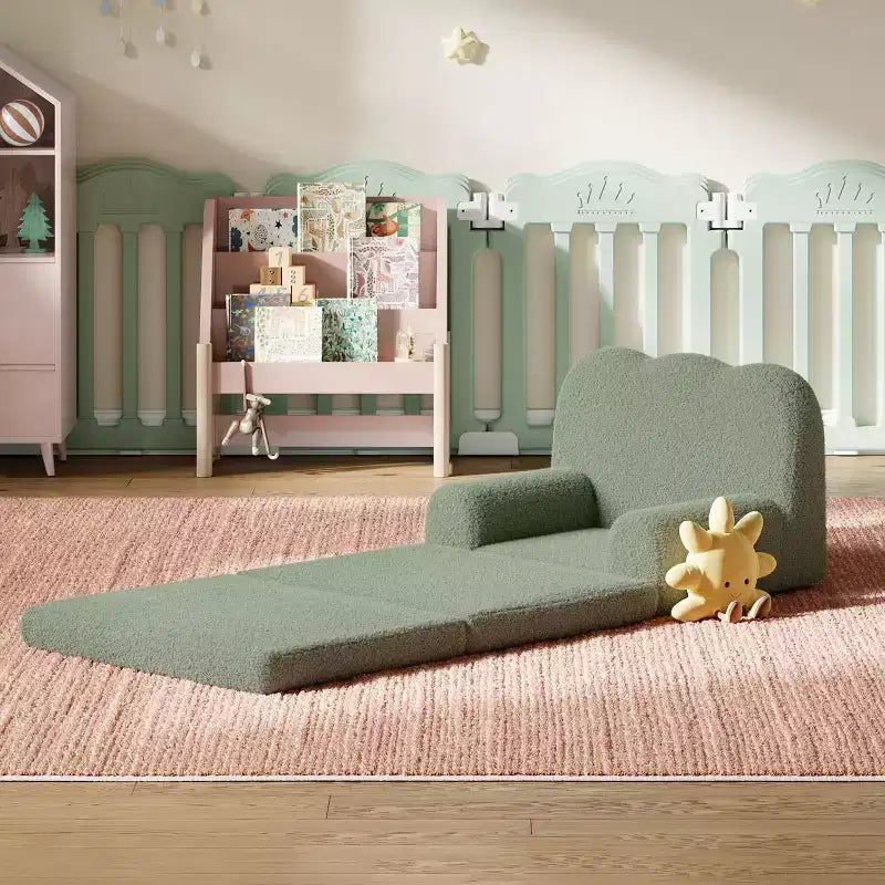 Canapé-lit pliable 2 en 1 confortable pour tout-petits, fauteuil convertible en mousse, cadeau pour filles et garçons