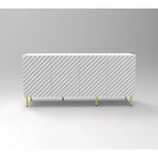 TROPOW 63 Buffet, Meuble d'Appoint avec 4 Étagères, Rangement, Résistant pour Entrée, Salle à Manger, Salon Blanc