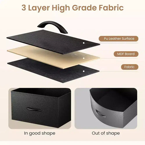 Meuble TV commode de 63 pouces avec 12 tiroirs, commode en tissu avec station de charge et lumières LED, étagères ouvertes pour TV de 65-75 pouces, meuble de divertissement moderne