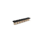 Meridian Furniture,Pavilion Black Boucle Fabric Bench