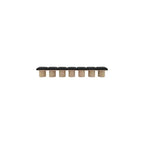 Banc Meridian Furniture Pavilion en tissu bouclé noir